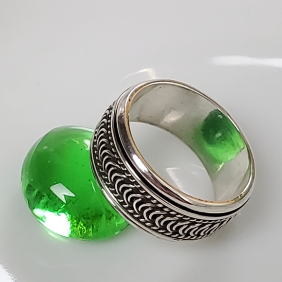 NEW .925 Sterling Silver Concentration Ring - Picture 3 of 8